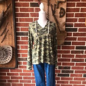 Camo Pullover with Hood